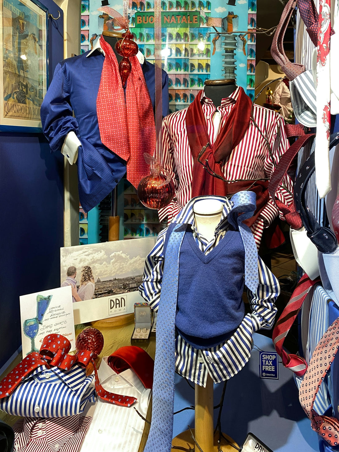 a bunch of different types of clothing on display