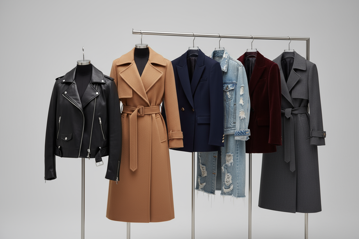 Shop Modanista Fashion women’s jackets including denim, bomber, and faux leather styles — trendy outerwear for every season and outfit.