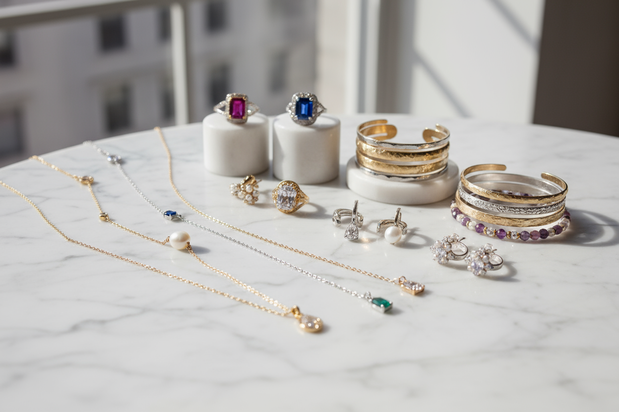 Shop Modanista Fashion women’s jewelry including earrings, necklaces, bracelets, and rings — elegant, affordable accessories for every style.