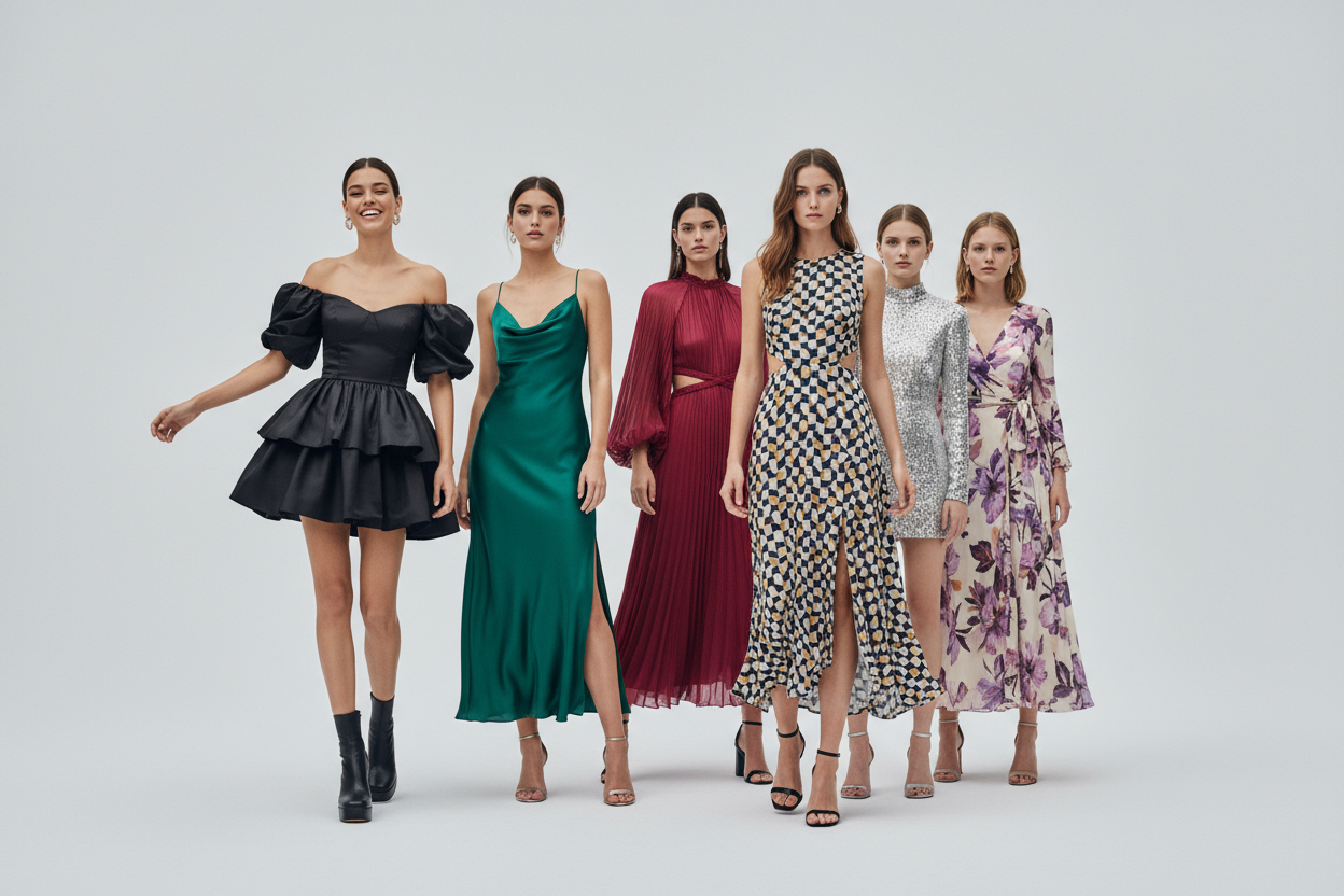 Shop Modanista Fashion women’s mini and midi dresses — chic, flattering styles perfect for casual days, parties, or special occasions.