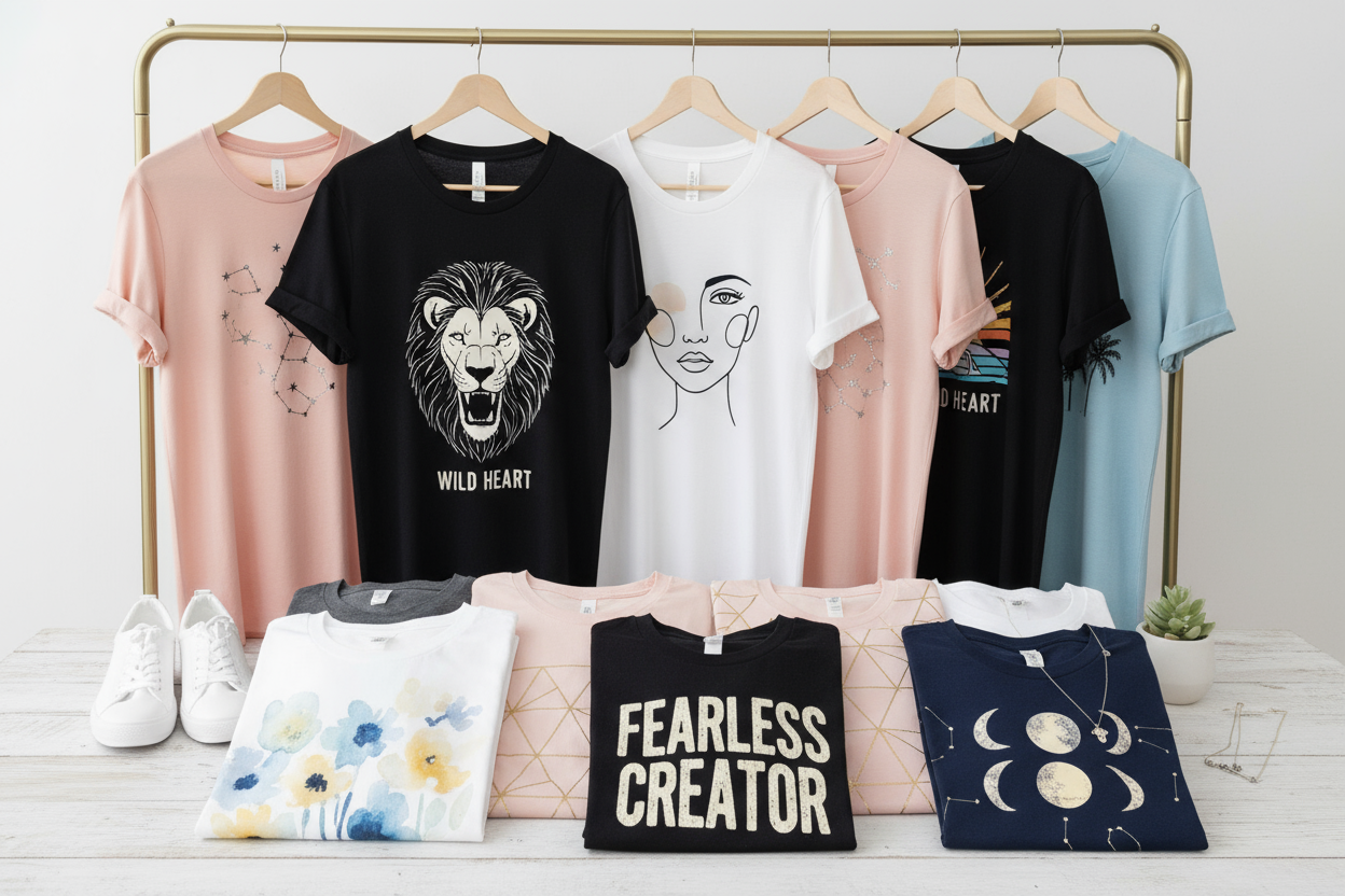 Shop Modanista Fashion women’s t-shirts and graphic tees — trendy, comfortable tops with stylish prints perfect for casual everyday wear.