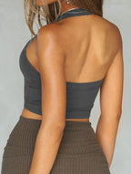 Halter Neck Active Cami - Modanista Fashion