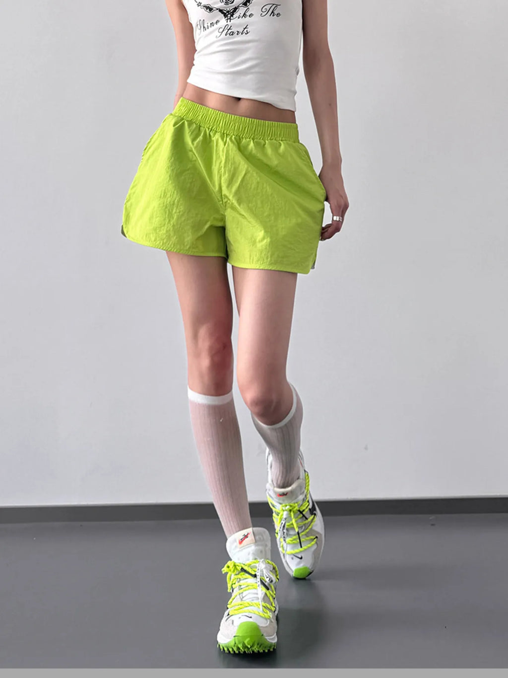 Elastic Waist Active Shorts - Modanista Fashion