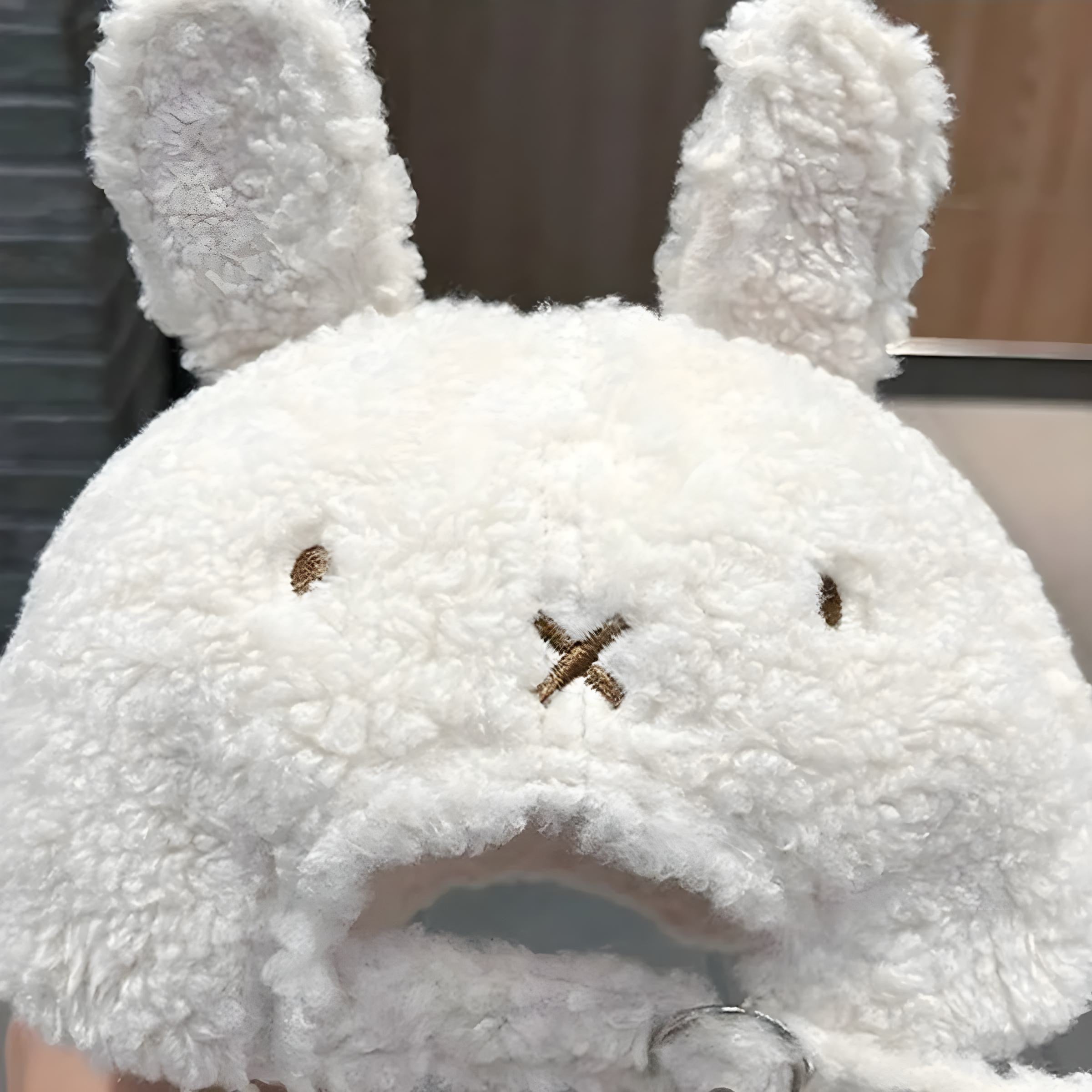 Cute Fluffy Bear Ears Winter Hat