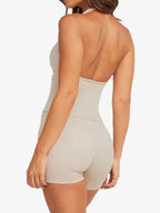 Halter Neck Cami and Shorts Active Set - Modanista Fashion