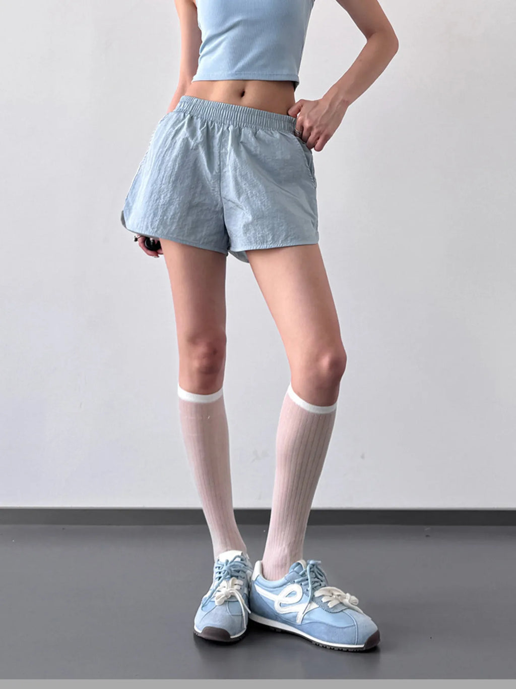 Elastic Waist Active Shorts - Modanista Fashion