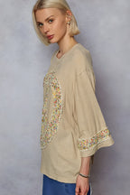 Pol Floral Peace Patch Drop Cucella T-shirt