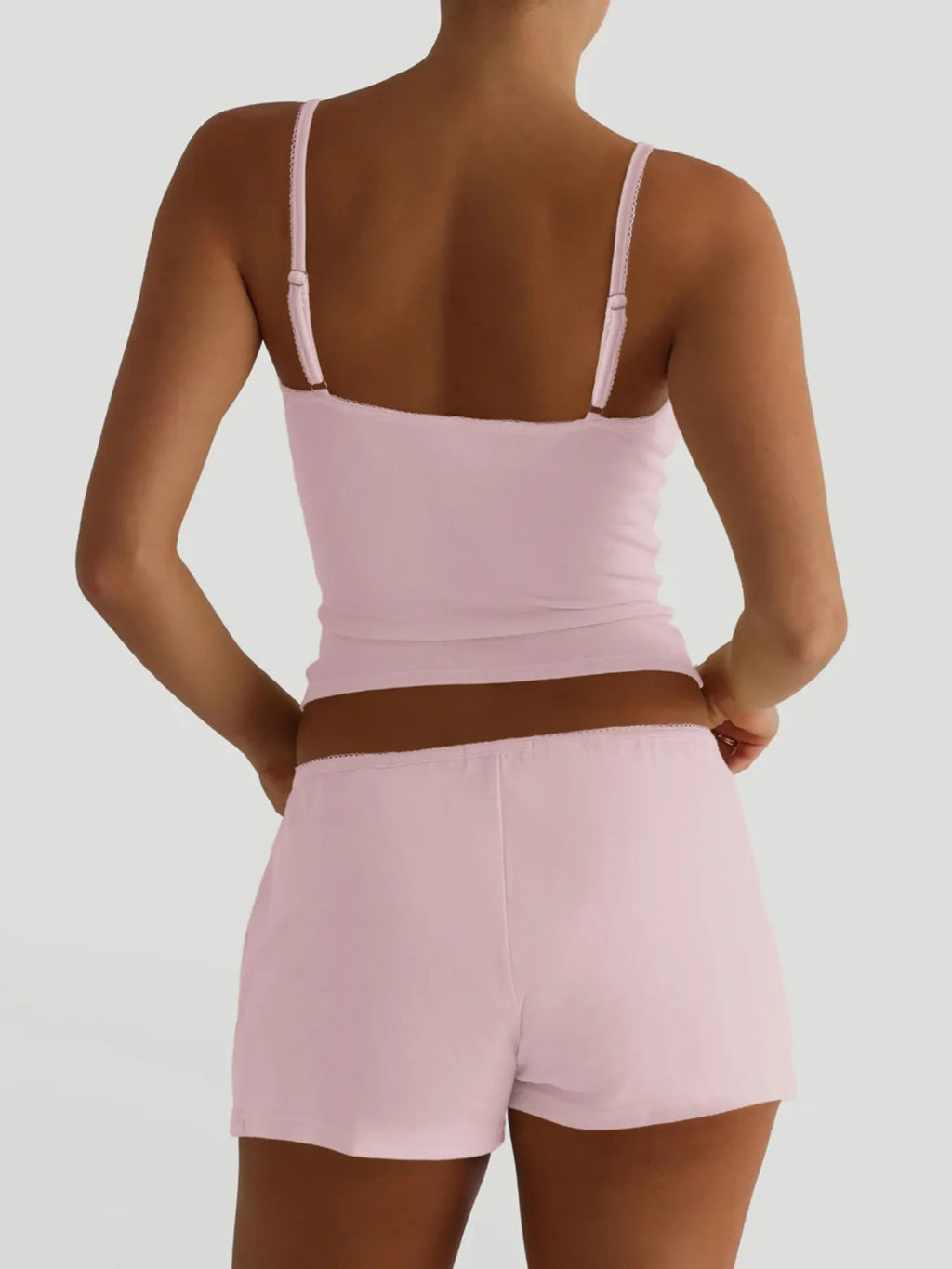 V-Neck Cami and Shorts Set - Modanista Fashion