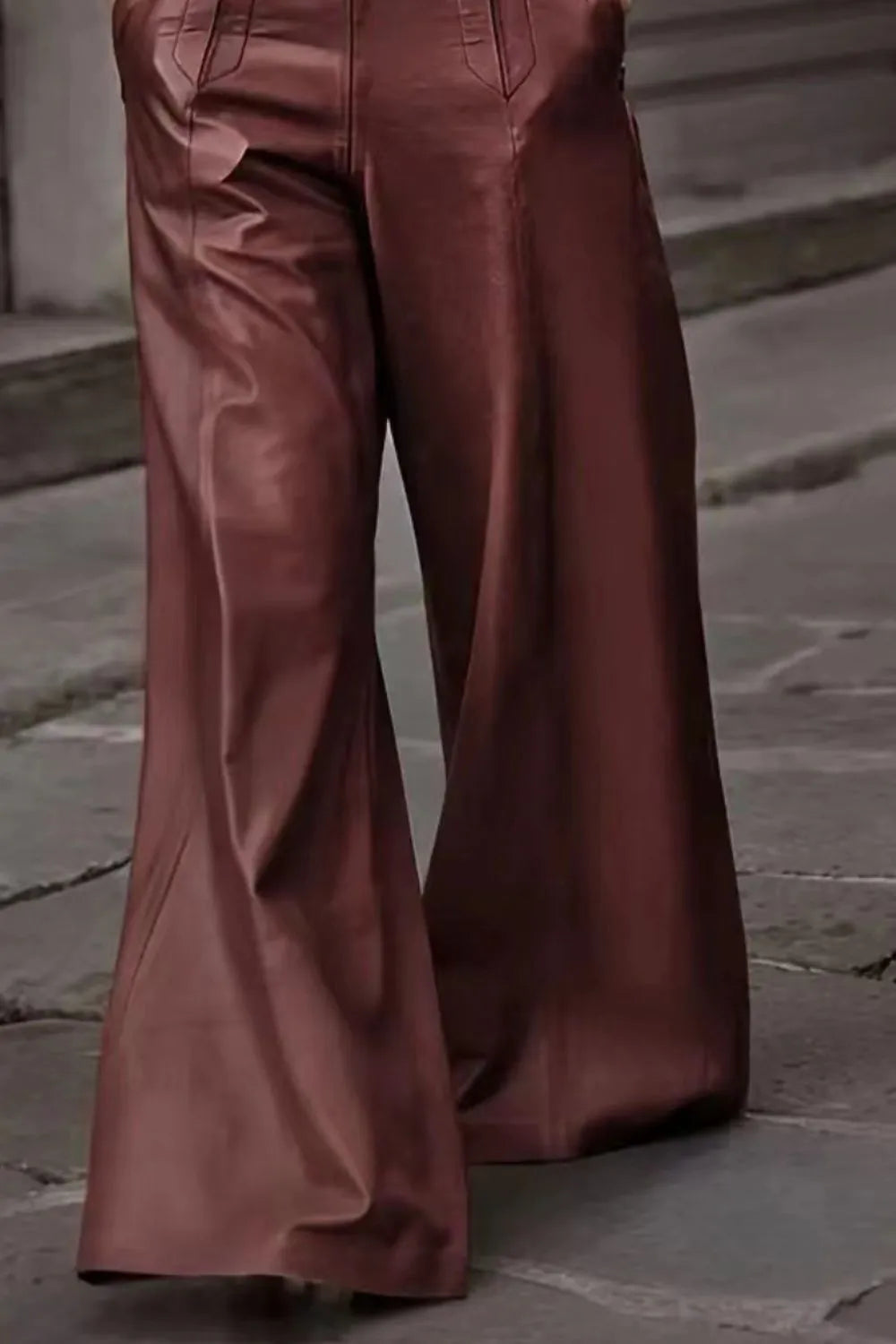 High Waist Wide Flare Pants - Modanista Fashion