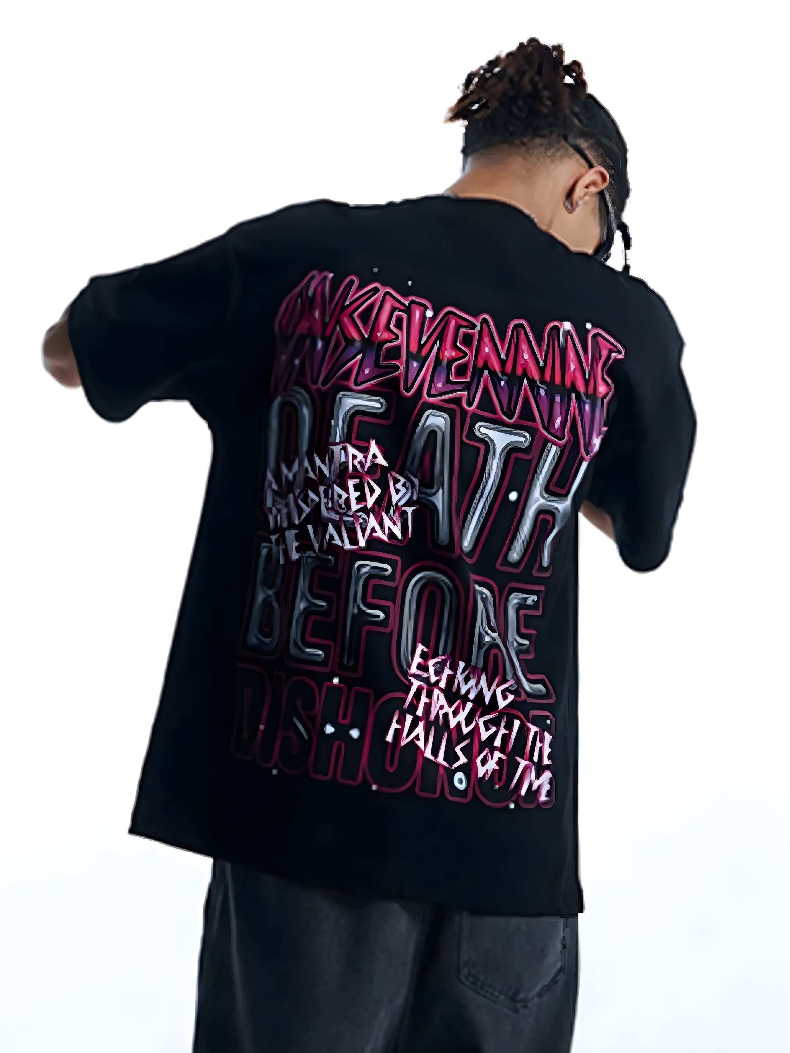 Men’s Short Sleeve Graphic Oversized T-Shirt