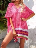 Crochet V-Neck Cover-Up Dress - Modanista Fashion