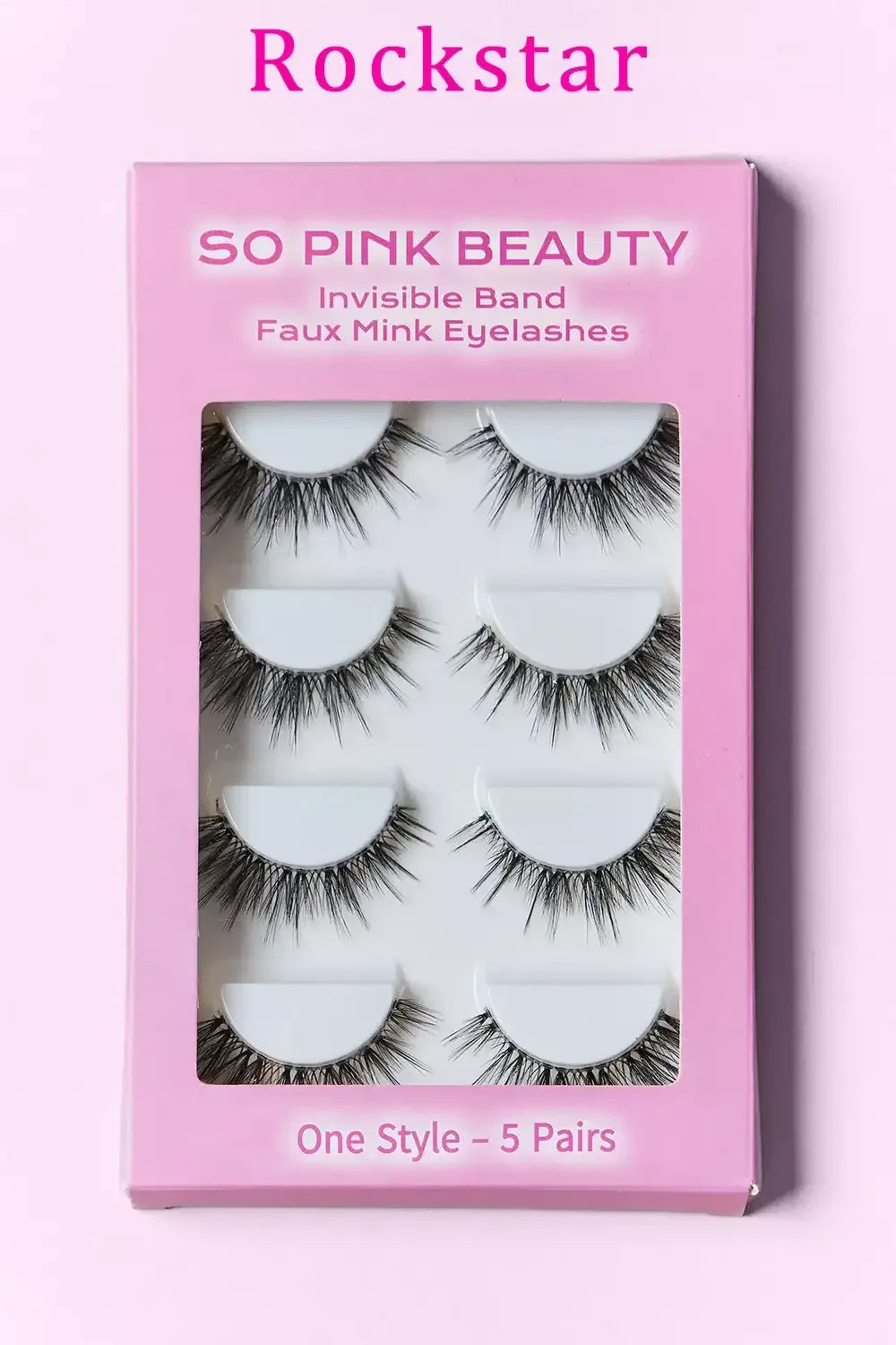 SO PINK BEAUTY Faux Mink Eyelashes 5 Pairs - Modanista Fashion