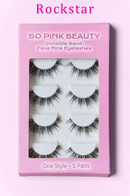 SO PINK BEAUTY Faux Mink Eyelashes 5 Pairs - Modanista Fashion