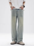 Men's Full Size Vintage Washed Wide Leg Relaxed Fit Jeans Plus Size - Modanista Fashion