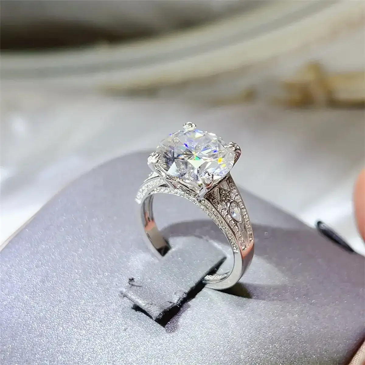 5 Carat Moissanite 925 Sterling Silver Ring - Modanista Fashion