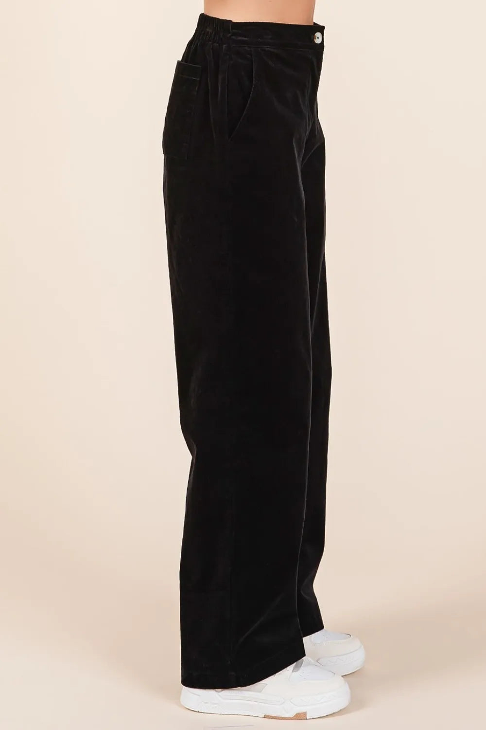 Mittoshop Corduroy Back Elastic Waist Pants - Modanista Fashion