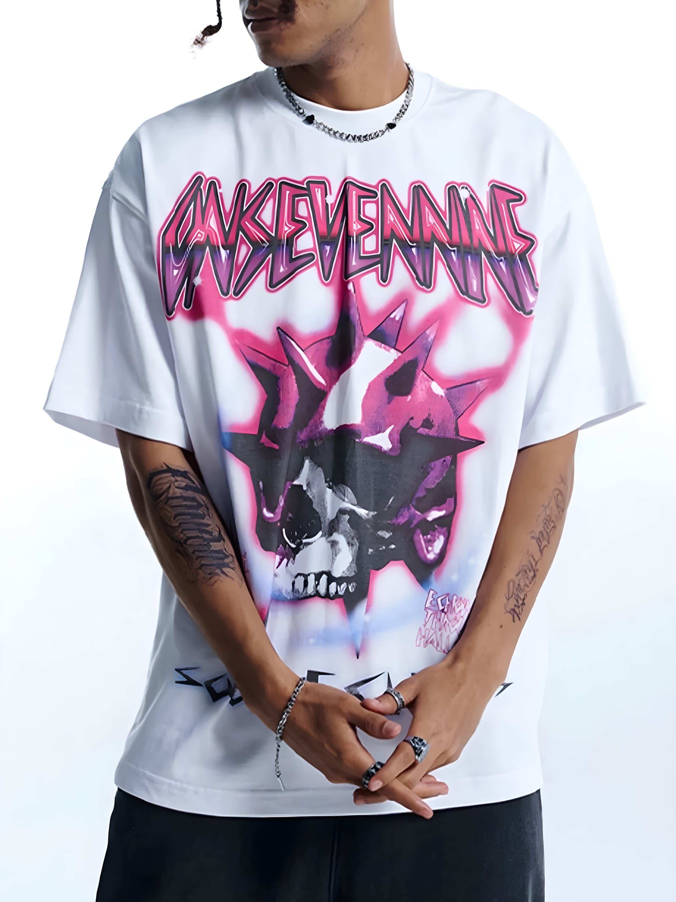 Men’s Short Sleeve Graphic Oversized T-Shirt