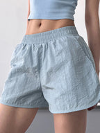 Elastic Waist Active Shorts - Modanista Fashion