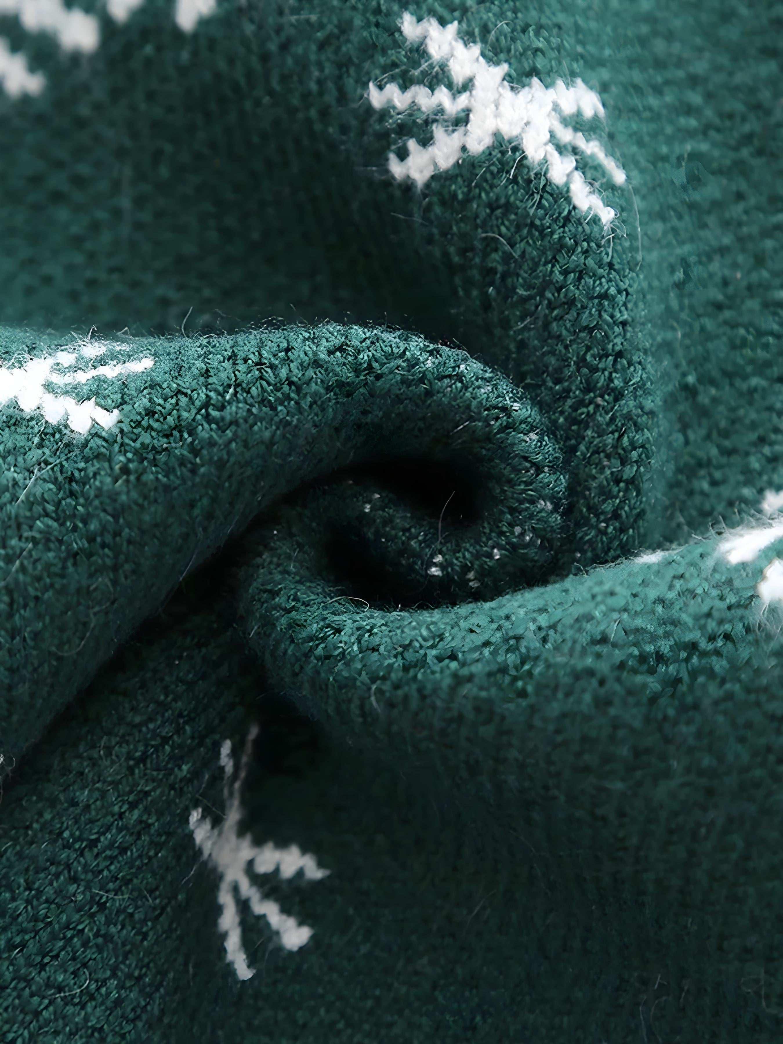 Toddler Christmas Reindeer & Snowflake Knitted Sweater – Cozy & Festive - Modanista Fashion