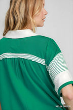 Umgee francouzský franry kolbared colorblock romper