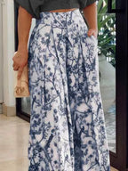 Surplice Top and High Waist Pants Set - Modanista Fashion