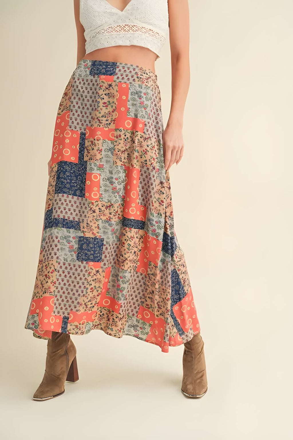 Jupe longue imprimée Aemi + Co