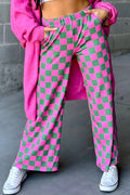 Checkered Wide-Leg Pants – Stylish & Comfortable - Modanista Fashion