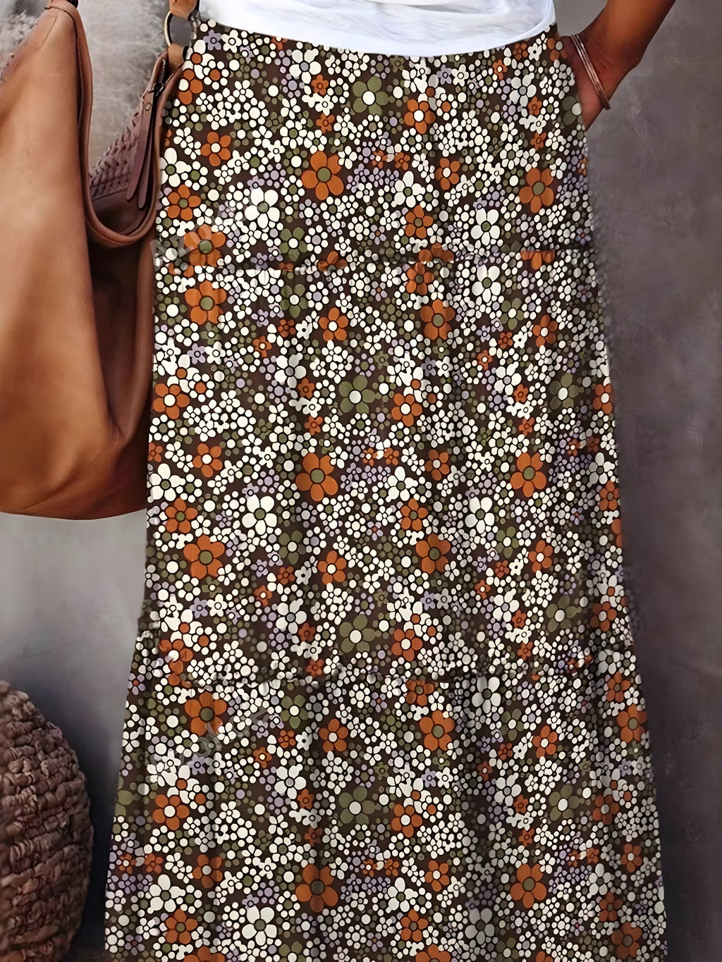 Kukkapainatus maxi -hame