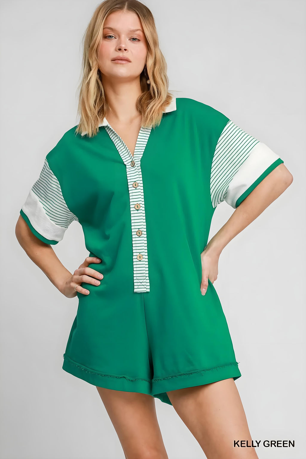 Umgee francouzský franry kolbared colorblock romper
