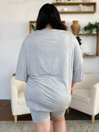 Bambusz teljes méretű kerek nyakcsepp váll póló és rövidnadrág