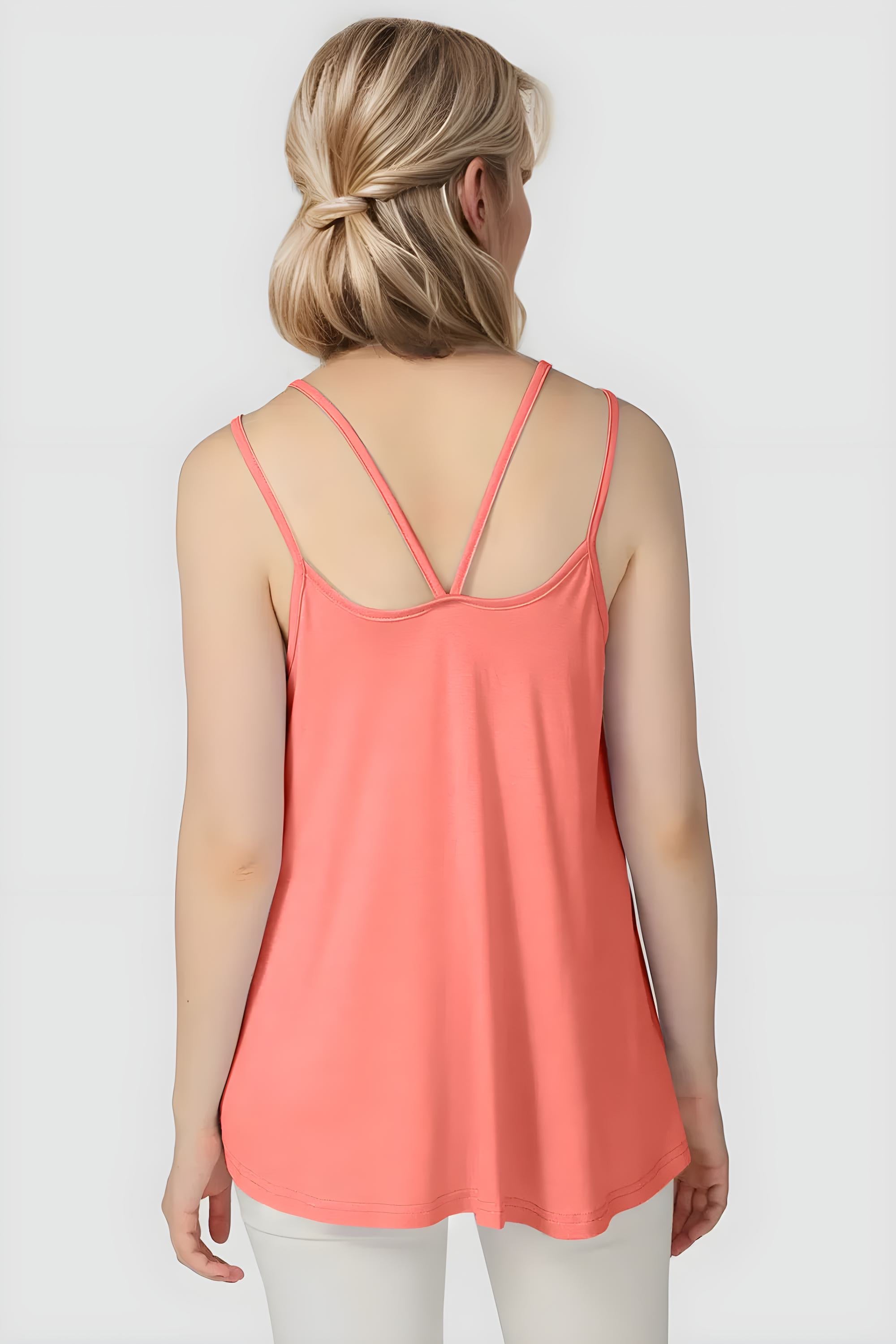 Basic Bae Bamboo Scoop Neck Double Spaghetti Straps Cami