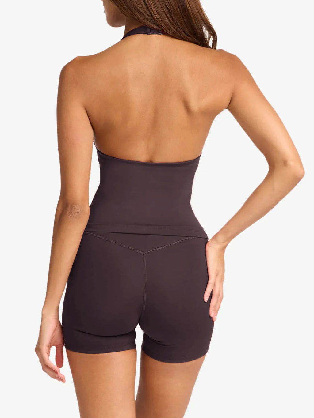 Halter Neck Cami and Shorts Active Set - Modanista Fashion