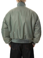 Herr Zip-Up Bomberjacka med Långa Ärmar – Stilren & Casual