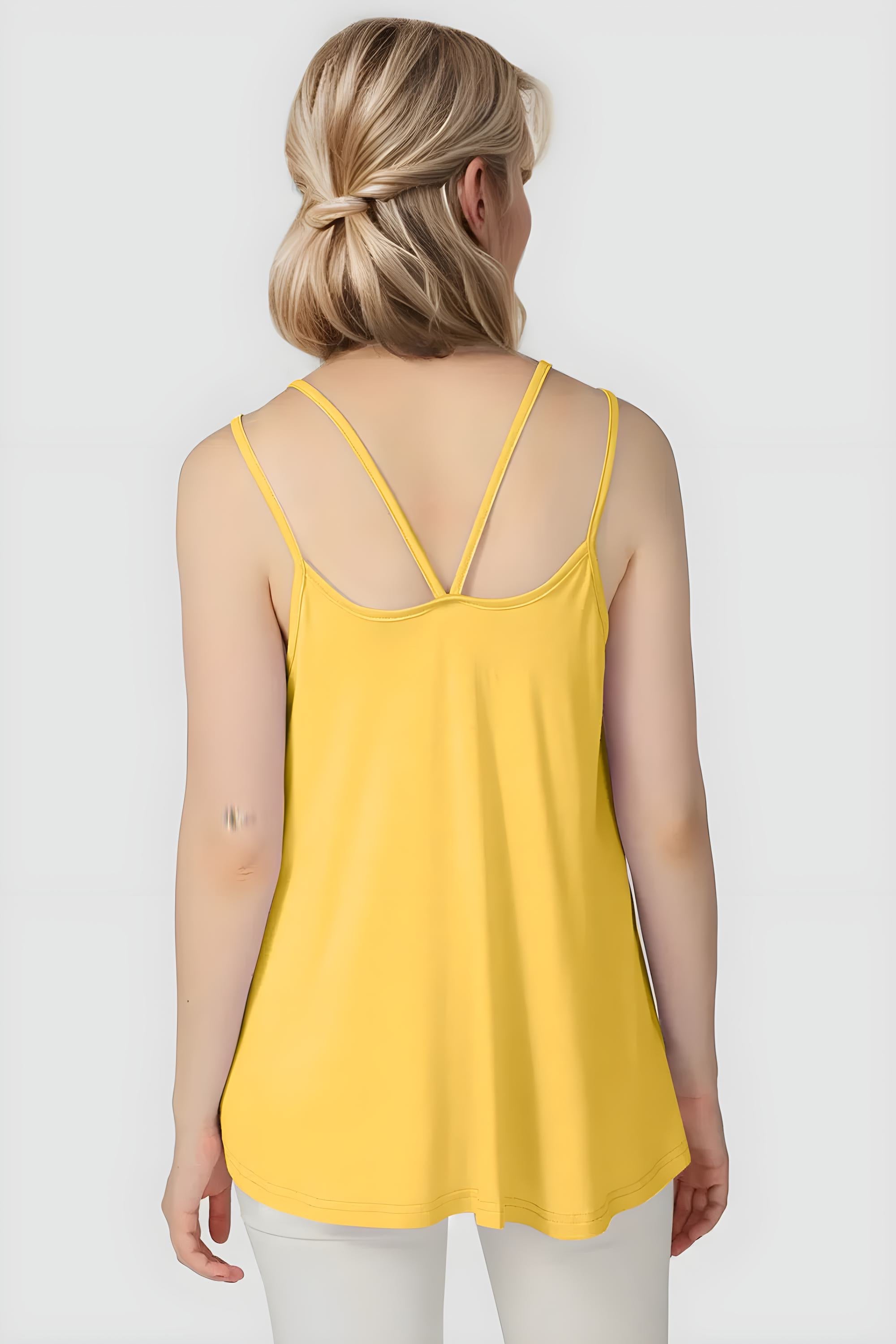 Basic Bae Bamboo Scoop Neck Double Spaghetti Straps Cami