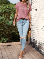 Poloviční tlačítko s krátkým rukávem