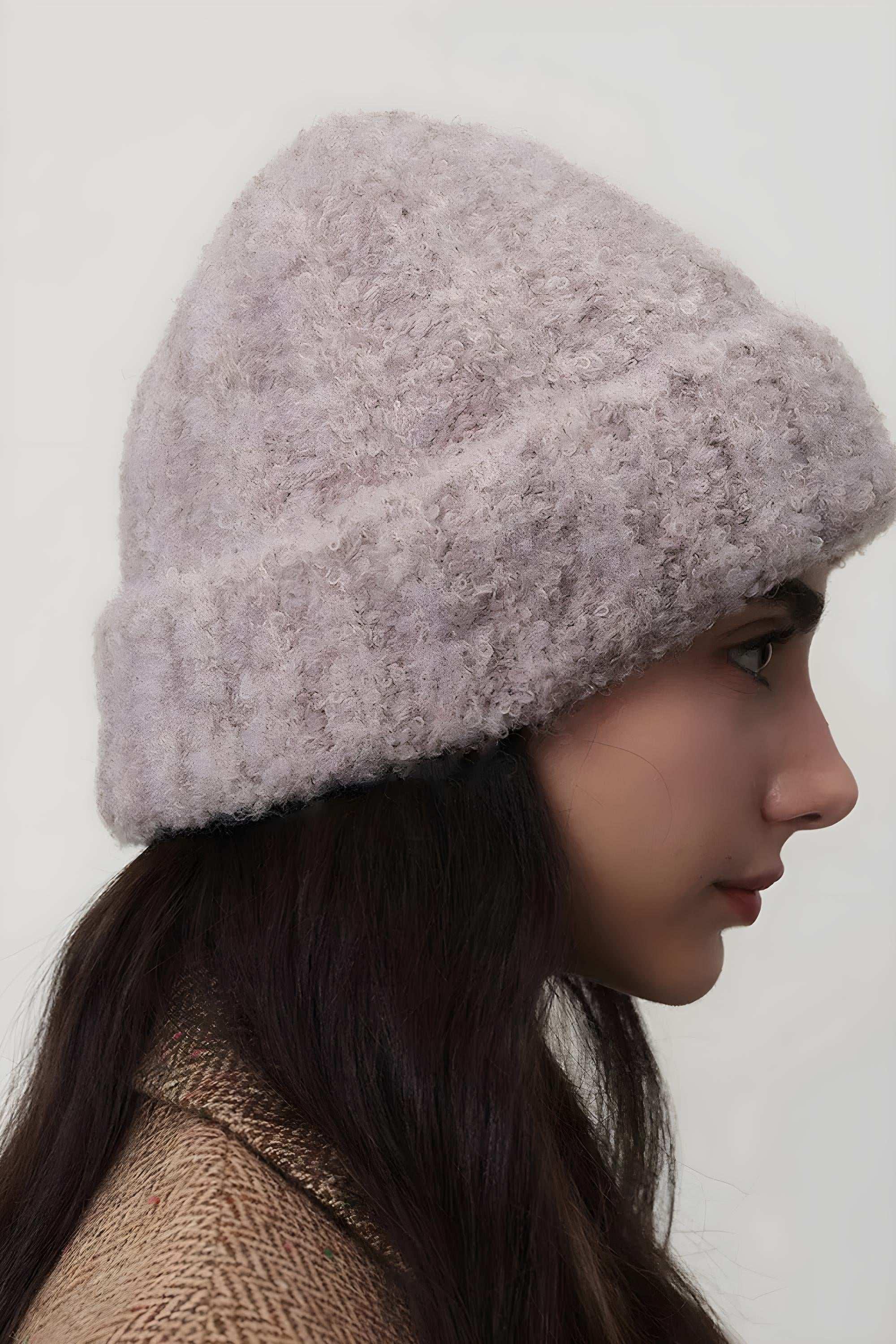Solid Color Thermal Knit Hat – Warm & Cozy - Modanista Fashion