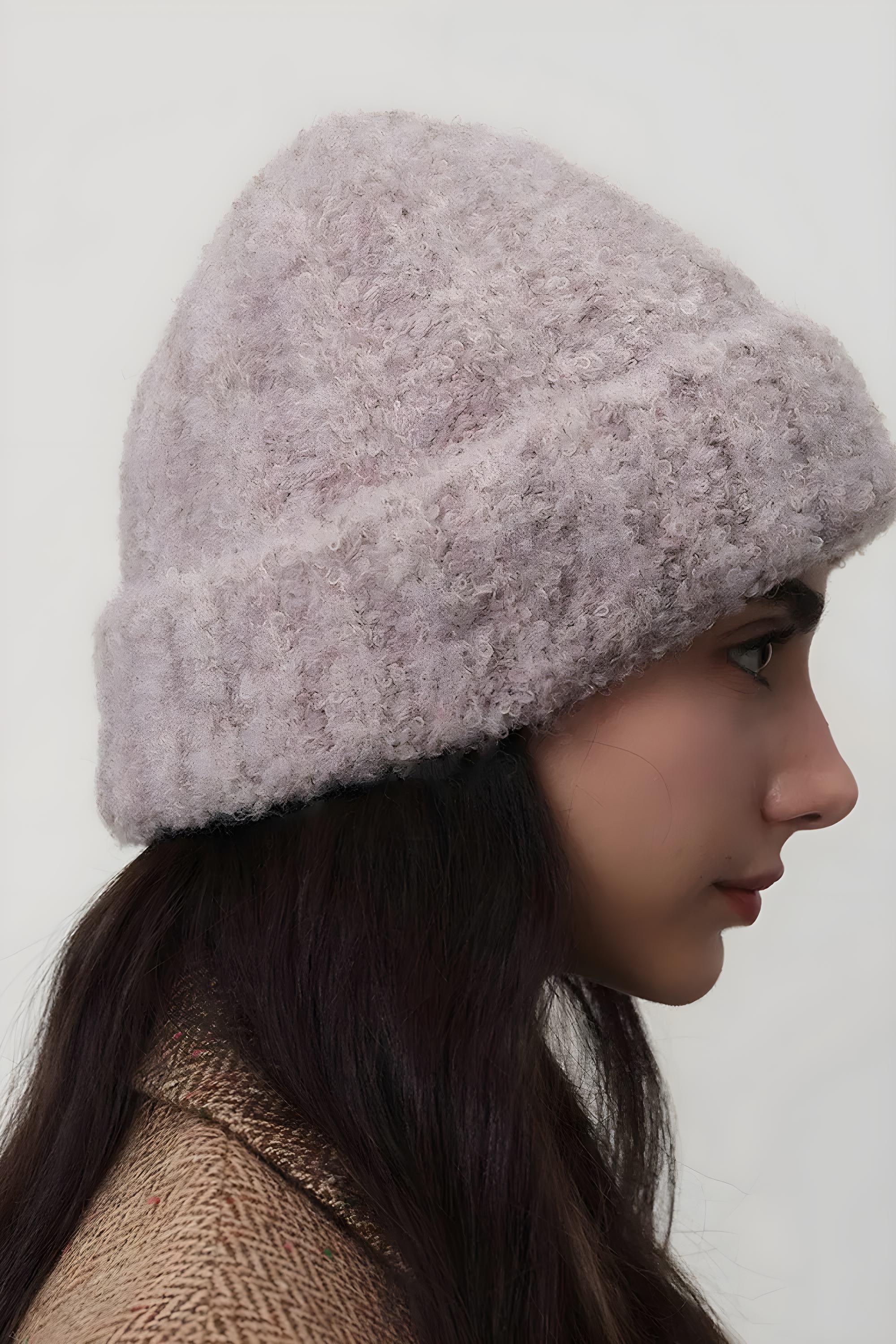 Solid Color Thermal Knit Hat – Warm & Cozy