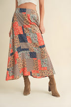 Jupe longue imprimée Aemi + Co