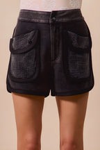 Więc Me Mineral myted Terry High Rise Shorts