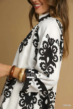 Umgee abstraktní tisk midi šaty