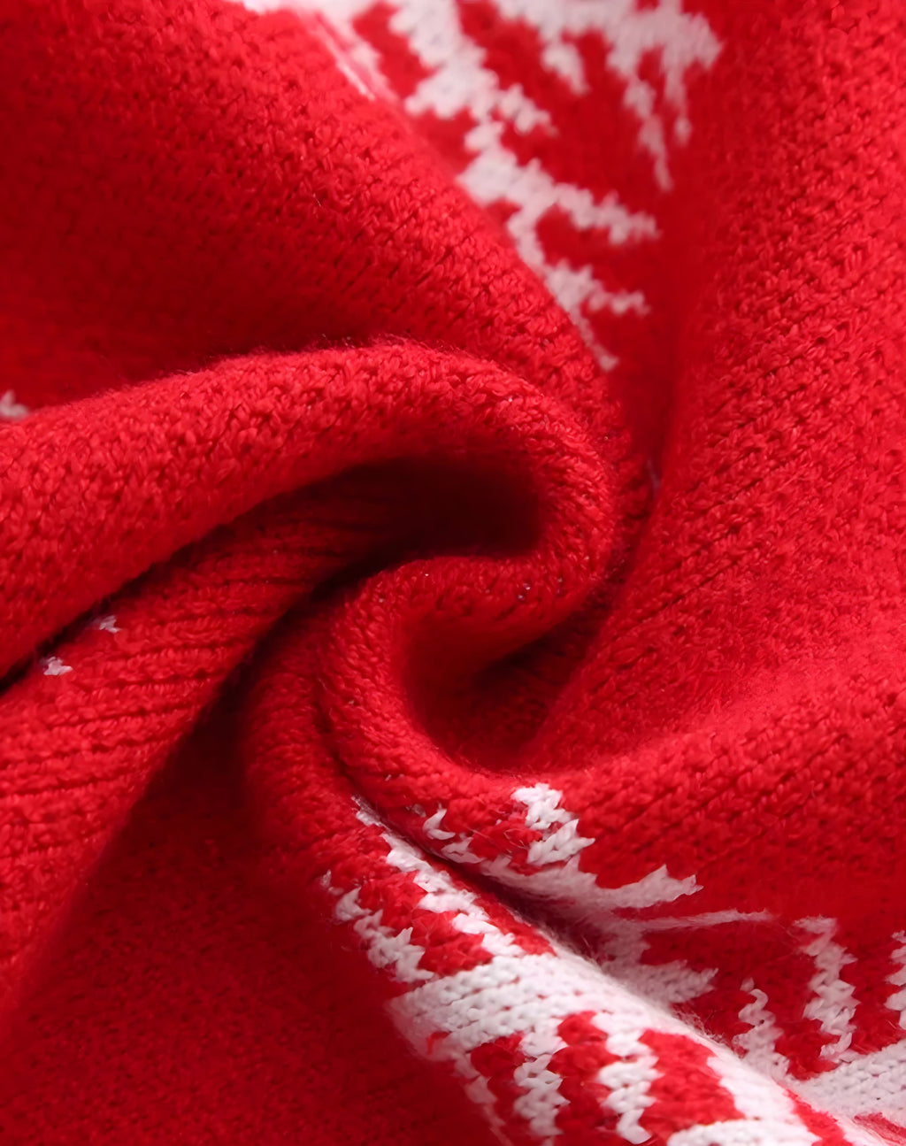 Gyerek karácsonyi kötött pulóver rénszarvasokkal és hópelyhekkel – kényelmes és ünnepi