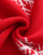 Gyerek karácsonyi kötött pulóver rénszarvasokkal és hópelyhekkel – kényelmes és ünnepi