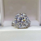 10 Ct Diamond Dust Moissanite 925 Sterling Silver Ring - Modanista Fashion