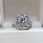 Prsten pro ženy z 925 sterlingového stříbra s diamantem 10 Ct