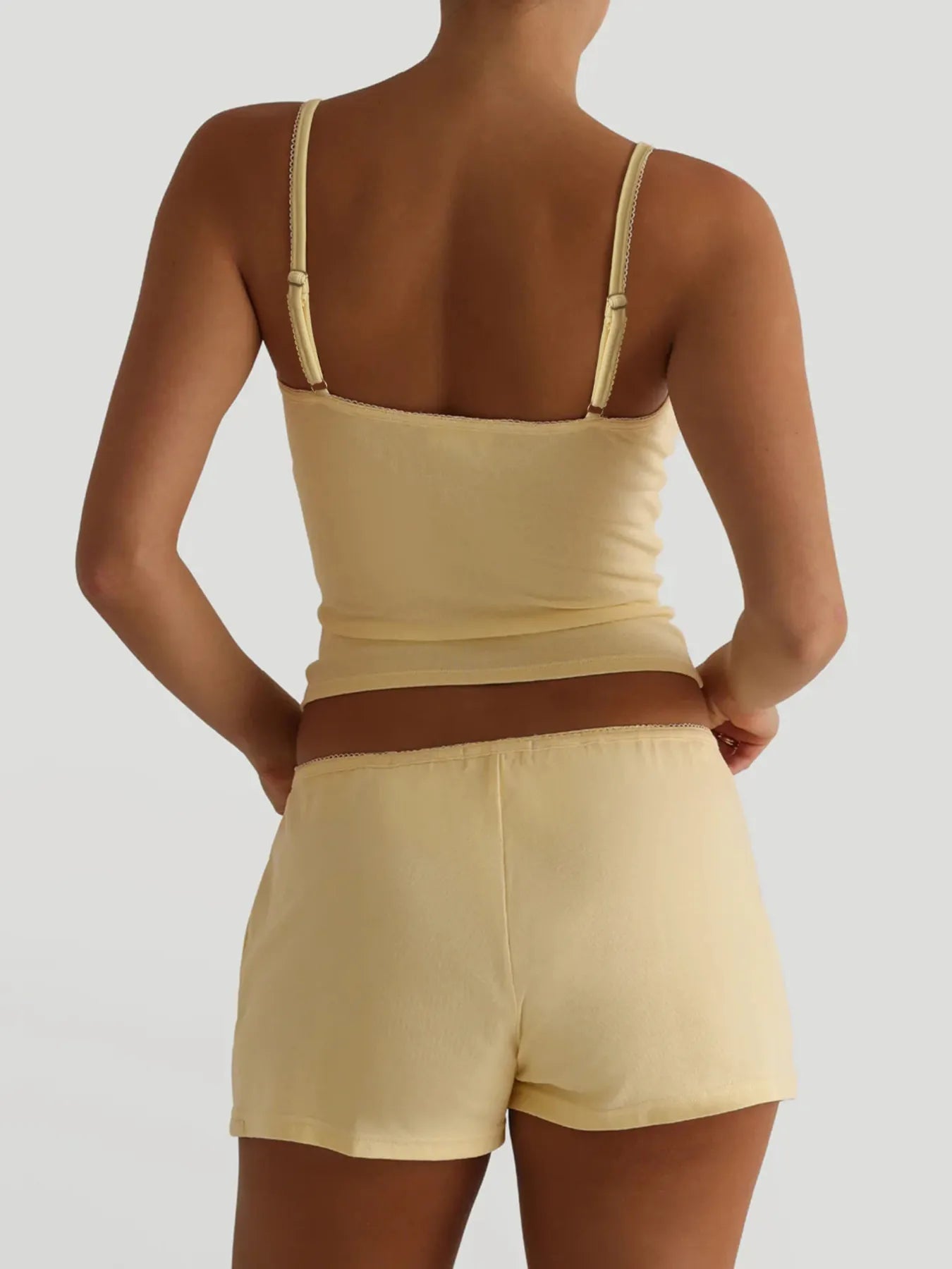 V-Neck Cami and Shorts Set - Modanista Fashion