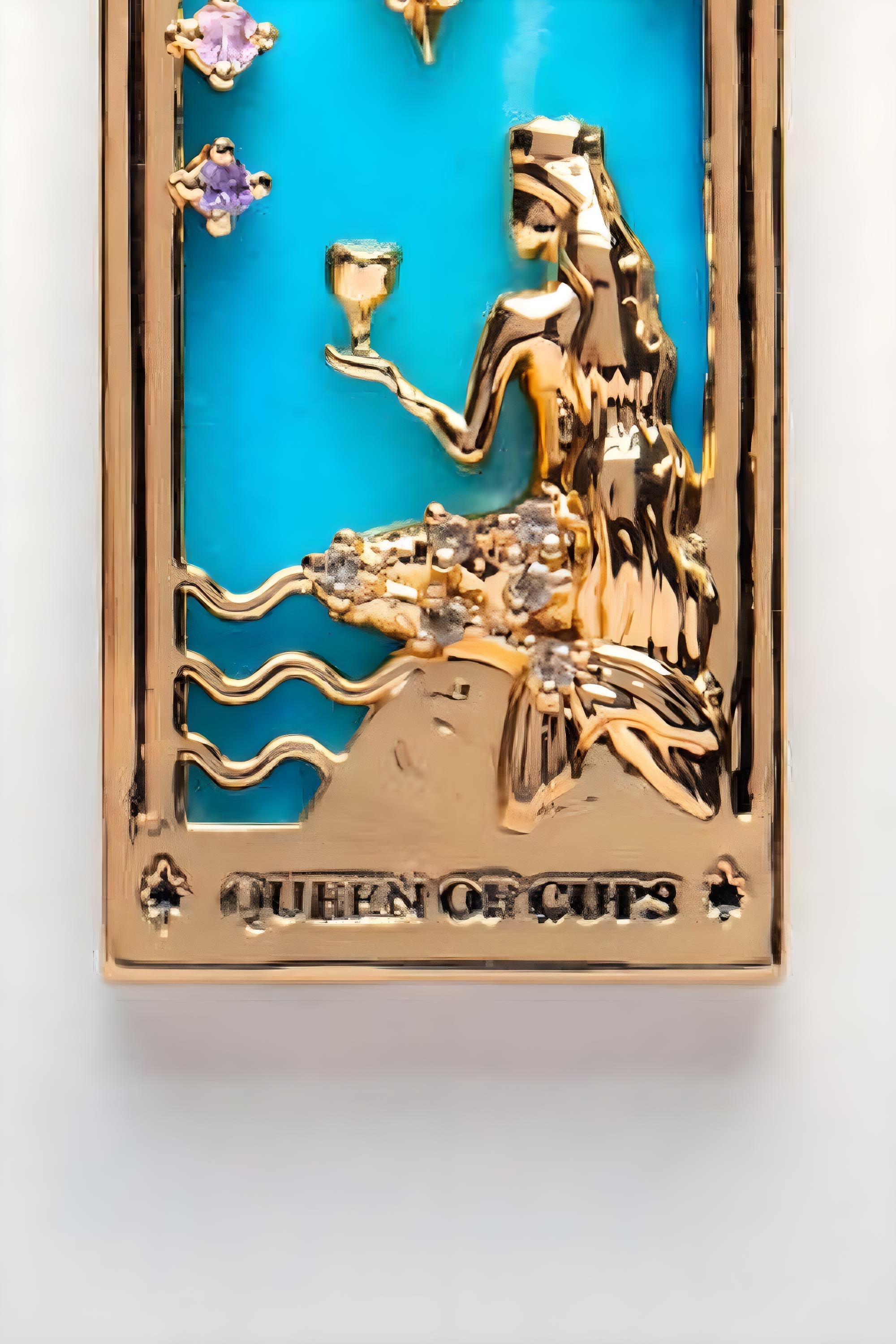 Colgante de Carta del Tarot Collar de Acero Inoxidable