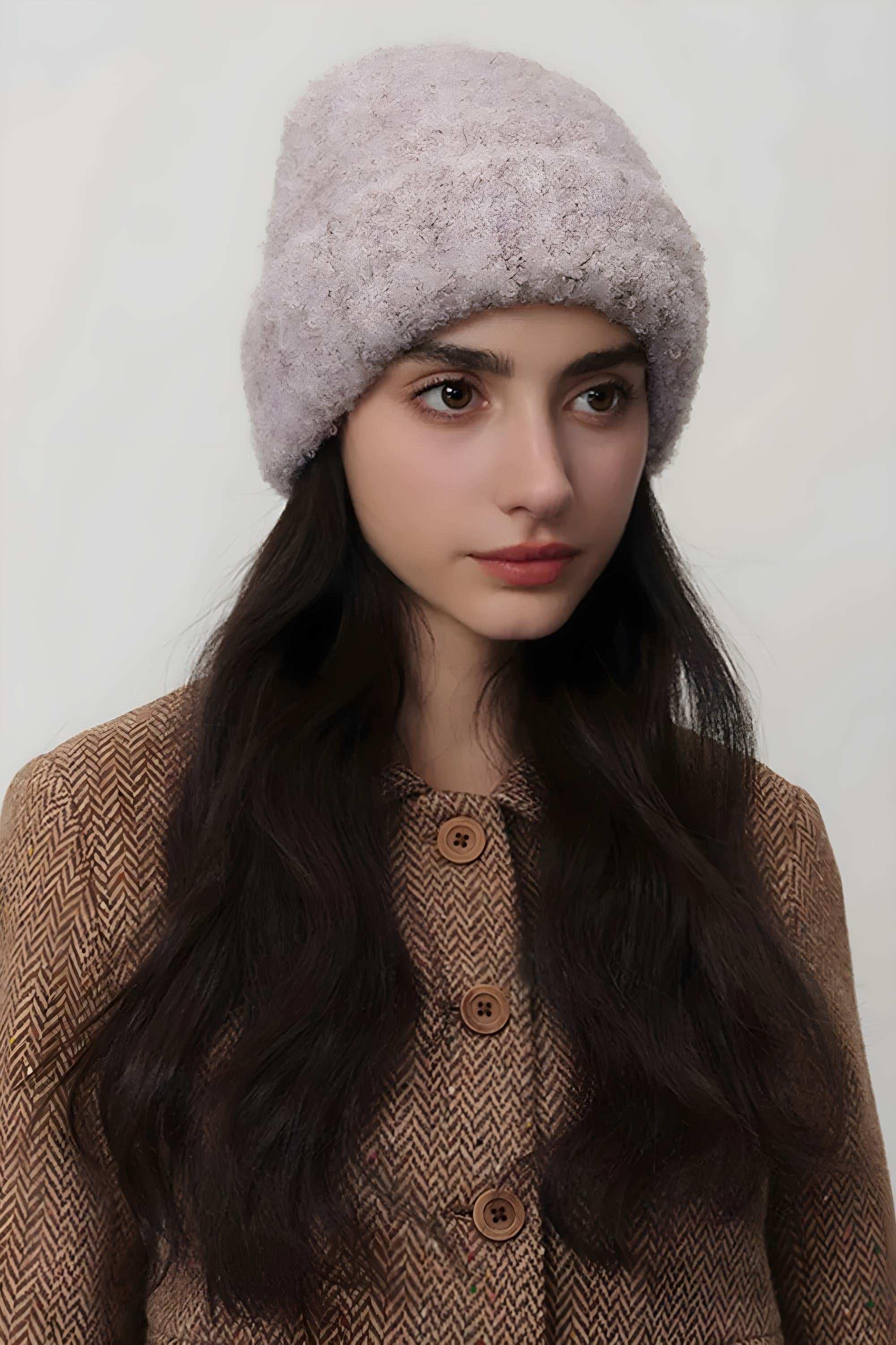 Solid Color Thermal Knit Hat – Warm & Cozy - Modanista Fashion