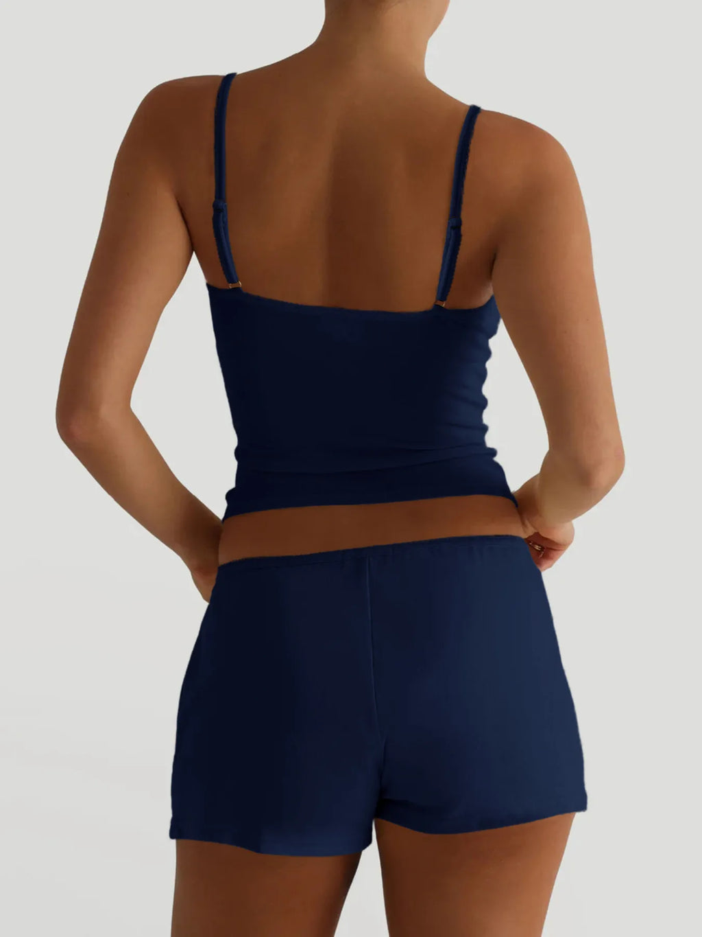 V-Neck Cami and Shorts Set - Modanista Fashion