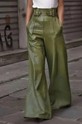 High Waist Wide-Leg Flare Pants for Women – Stylish & Comfortable - Modanista Fashion