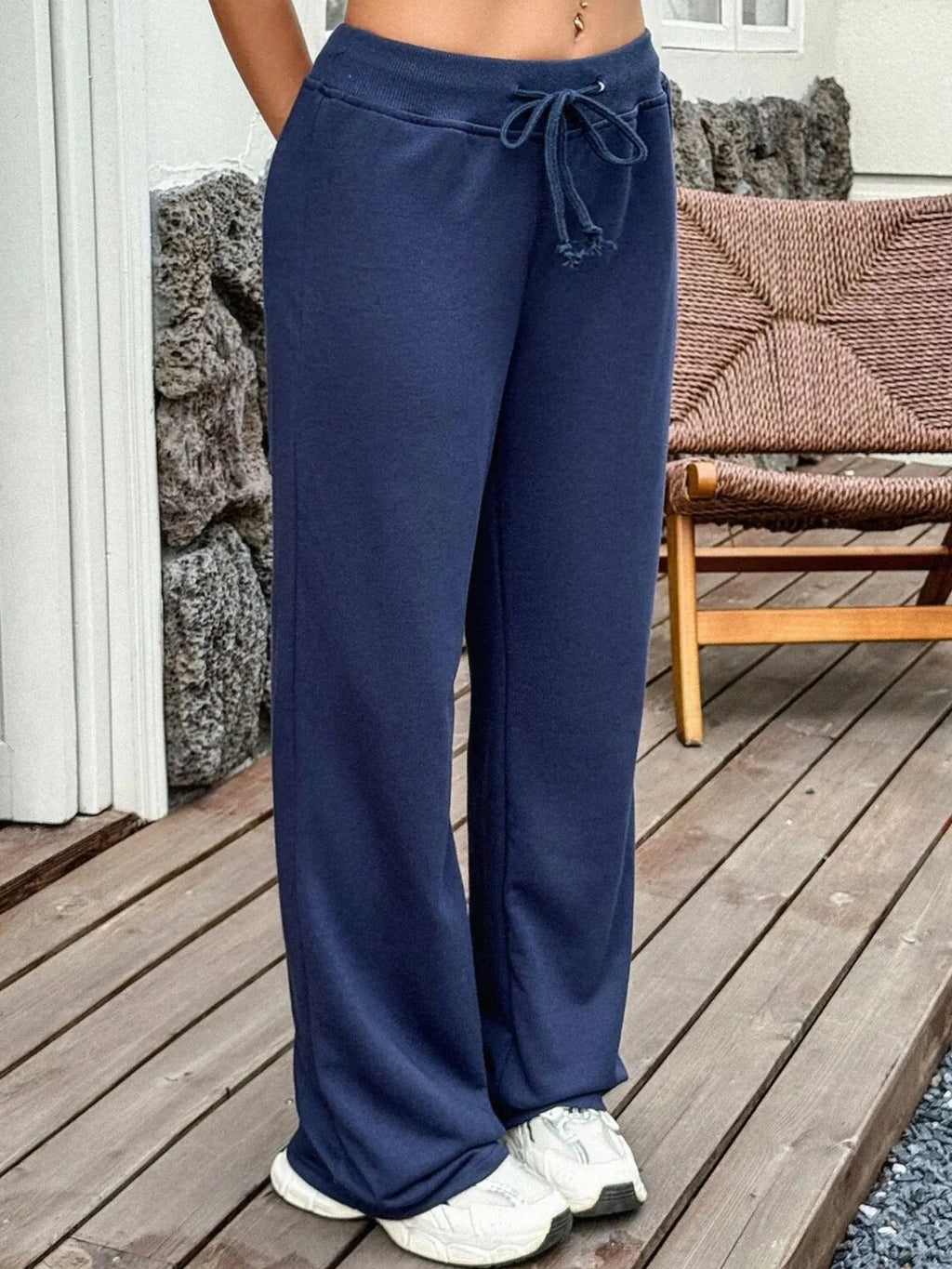 Drawstring Wide Leg Active Pants - Modanista Fashion